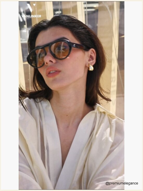 Oversized Aviator Sunglasses UV400 Retro Shield Frame Large